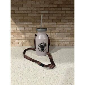 Disney Parks Star Wars Galaxy's Edge Milk Bottle Light Up Sipper Bottle W/Straw